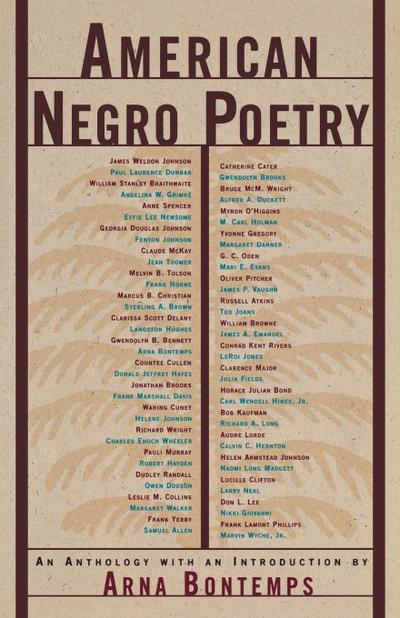 American Negro Poetry