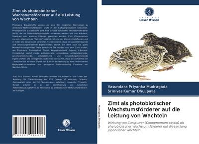 Zimt als photobiotischer Wachstumsförderer auf die Leistung von Wachteln