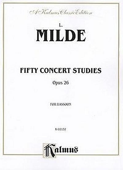 Milde, L: Fifty Concert Studies, Op. 26