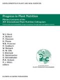 Progress in Plant Nutrition: Plenary Lectures of the XIV International Plant Nutrition Colloquium