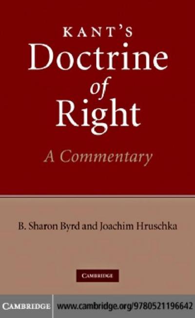 Kant’s Doctrine of Right