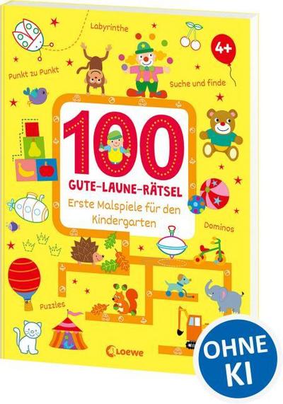 100 Gute-Laune-Rätsel - Erste Malspiele für den Kindergarten