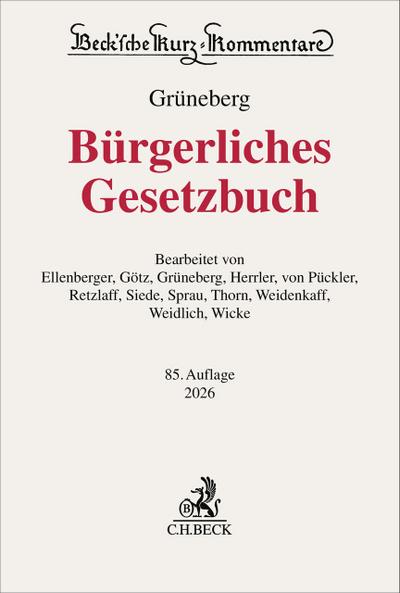 Bürgerliches Gesetzbuch. BGB