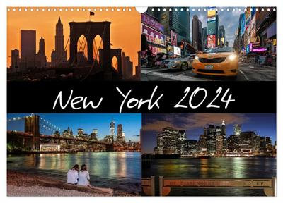 New York (Wandkalender 2024 DIN A3 quer), CALVENDO Monatskalender