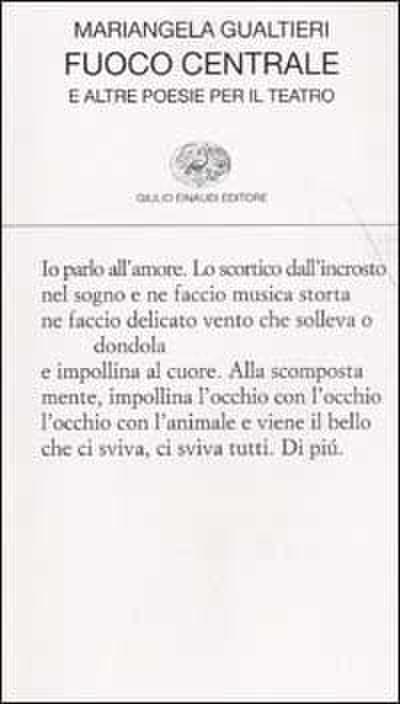 Fuoco centrale e altre poesie per il teatro