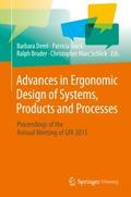 Advances in Ergonomic Design of Systems, Products 