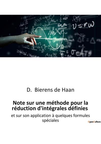 Note sur une méthode pour la réduction d’intégrales définies