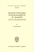 Quantitative Sektoranalyse als Entscheidungshilfe 