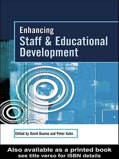 Enhancing Staff and Educational Development