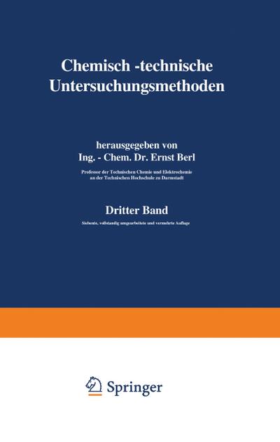 Chemisch-technische Untersuchungsmethoden