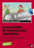 Lesemalblätter für leseschwache Jugendliche