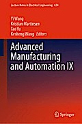 Advanced Manufacturing and Automation IX
