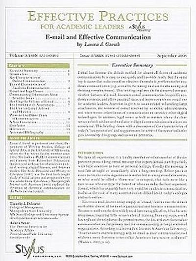 E-mail and Effective Communication: Issue 3