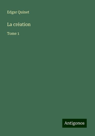 La création