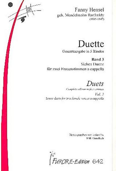 Duette Band 3für 2 Frauenstimmen a cappella