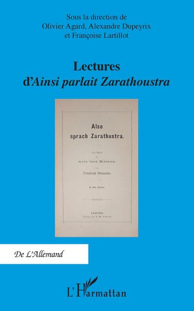 Lectures d’<em>Ainsi parlait Zarathoustra</em>