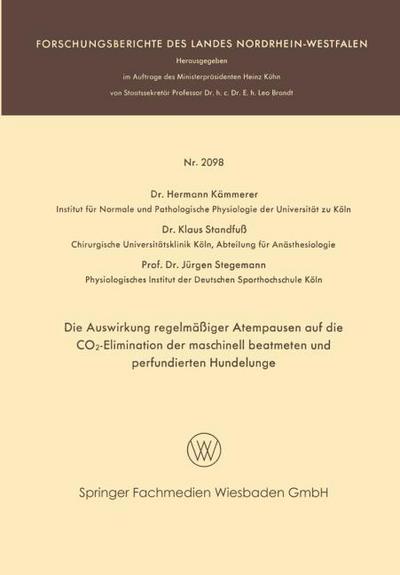 Die Auswirkung regelmäßiger Atempausen auf die CO2-Elimination der maschinell beatmeten und perfundierten Hundelunge