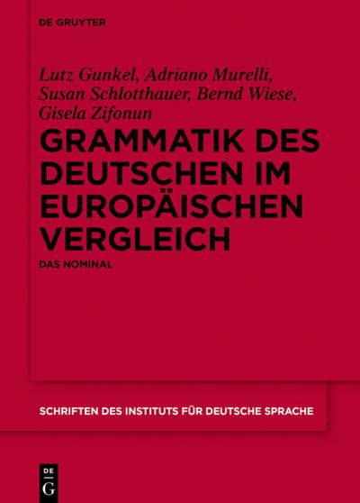 Grammatik des Deutschen im europäischen Vergleich