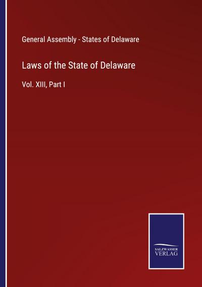 Laws of the State of Delaware