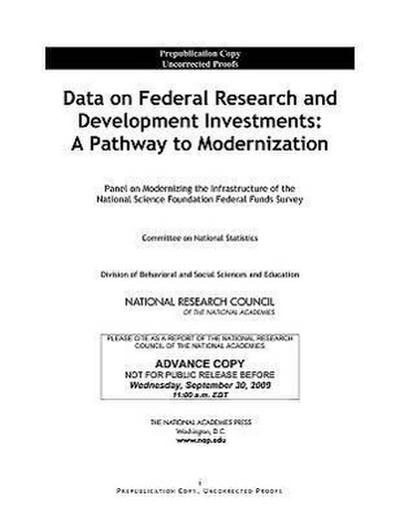 Data on Federal Research and Development Investments