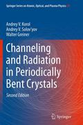 Channeling and Radiation in Periodically Bent Crys