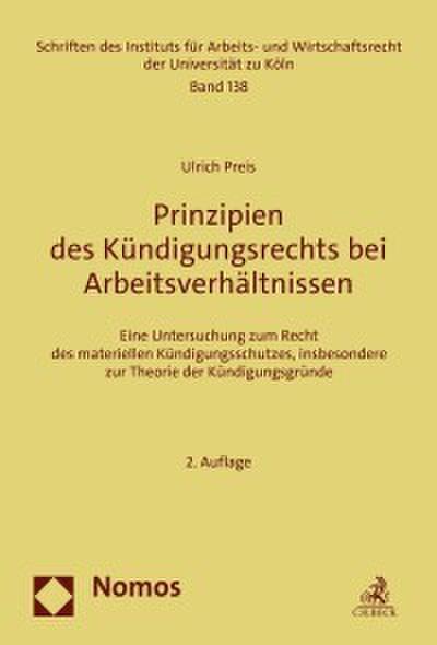 Prinzipien des Kündigungsrechts bei Arbeitsverhältnissen