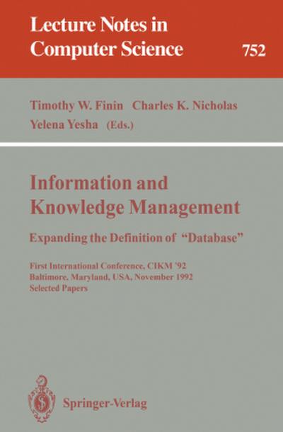 Information and Knowledge Management: Expanding the Definition of "Database"