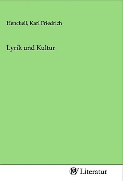 Lyrik und Kultur