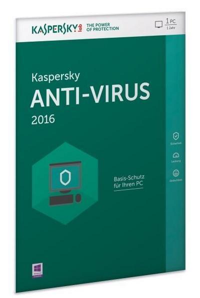 Kaspersky Anti-Virus 2016 (Code in a Box) (FFP)