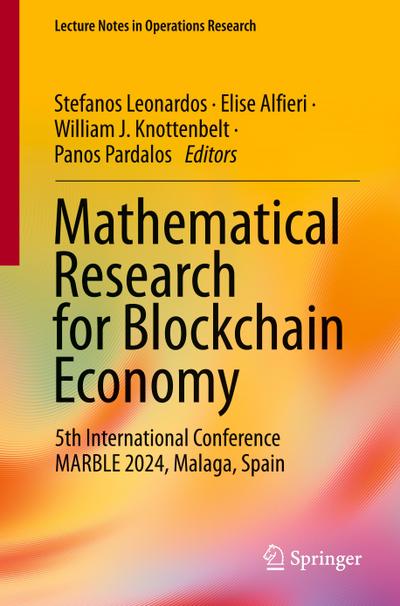 Mathematical Research for Blockchain Economy