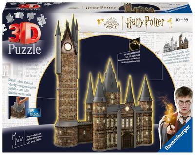 Ravensburger 3D Puzzle 11551 - Harry Potter Hogwarts Schloss - Astronomieturm - Night Edition - der beleuchtete Astronomy Tower des Hogwarts Castle für alle Harry Potter Fans ab 10 Jahren