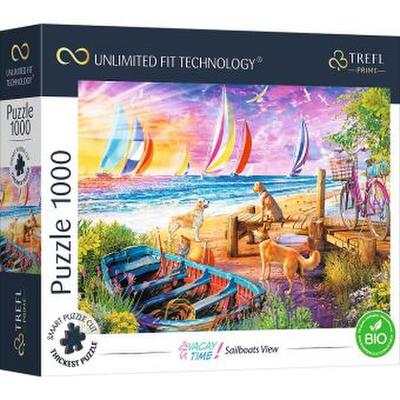 UFT Puzzle 1000 - Vacay Time: Blick auf Segelboote