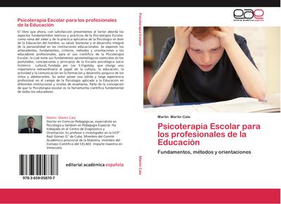 Psicoterapia Escolar para los profesionales de la Educación