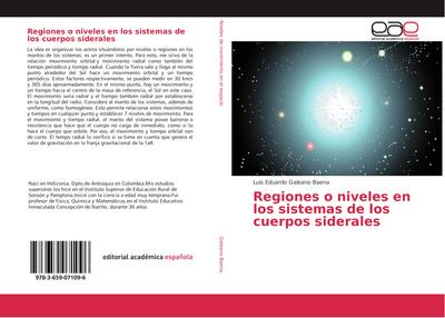 Regiones o niveles en los sistemas de los cuerpos siderales