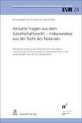 Aktuelle Fragen aus dem Gesellschaftsrecht - insbe