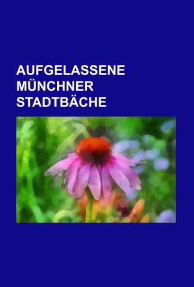 Aufgelassene Münchner Stadtbäche