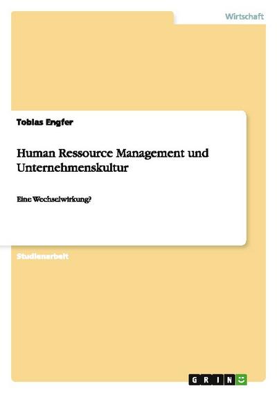 Human Ressource Management und Unternehmenskultur