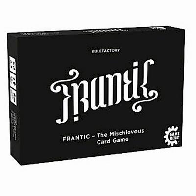 GAMEFACTORY 646226 Frantic - The Mischievous Card Game, Kartenspiel, englische Version, schwarz, weiß