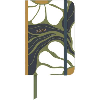 Dominique Vari Blossom - Wochen-Notizkalender klein 2026 - Taschen-Kalender 9x14 cm - mit Verschlussband & Falttasche - Weekly