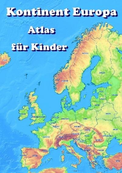Kontinent Europa geographischer Atlas für Kinder