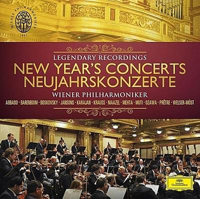 Neujahrskonzerte, Legendary Recordings - Wiener Philharmoniker, 1 Audio-CD + 1 DVD