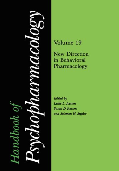 Handbook of Psychopharmacology