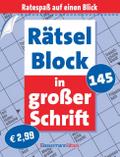 Rätselblock in großer Schrift 145