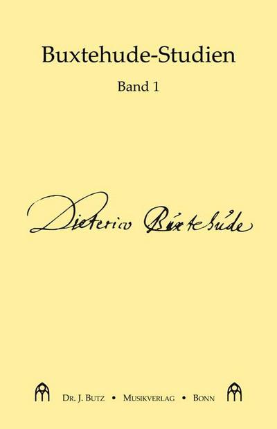 Buxtehude-Studien Band 1