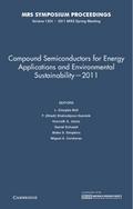 Compound Semiconductors for Energy Applications and Environmental Sustainability-2011