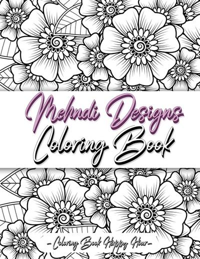 Mehndi Design Coloring Book