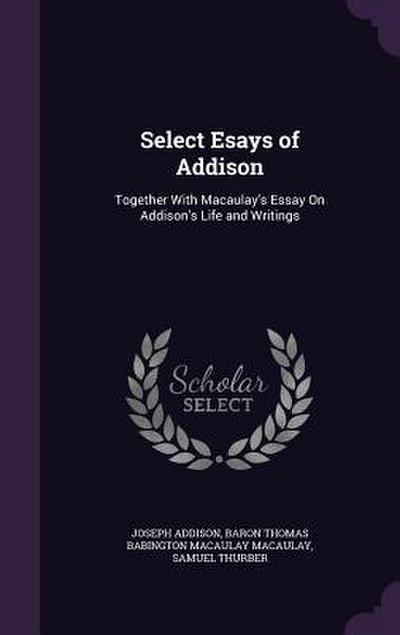 Select Esays of Addison