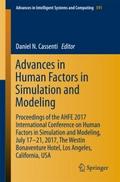 Advances in Human Factors in Simulation and Modeli