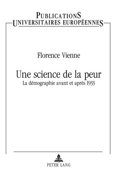 Une science de la peur