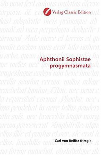Aphthonii Sophistae progymnasmata